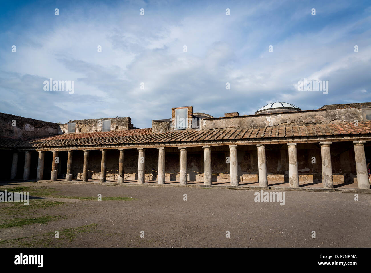 Pompei, sito archeologico vicino a Napoli, Stabian Bagni, Italia Italia Foto Stock