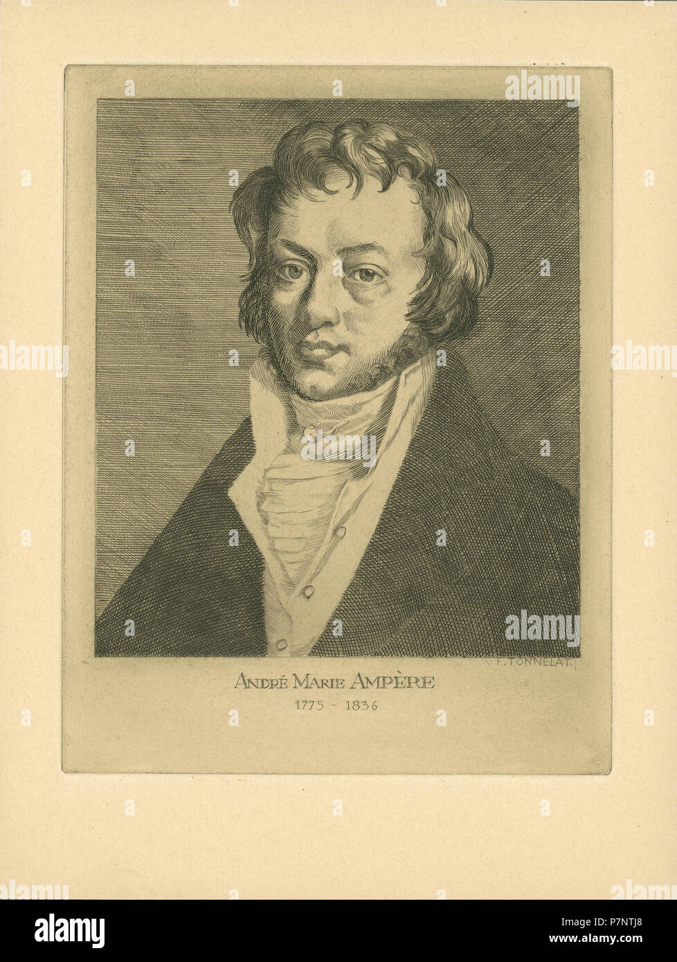 148 ETH-BIB-ampère, André-Marie (1775-1836)-Portrait-Portr 00949 Foto Stock