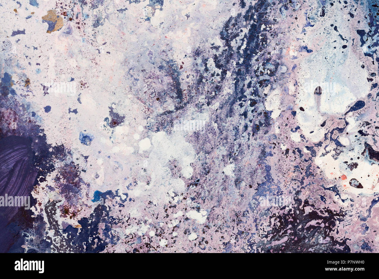 Abstract pittura acrilica. Gli spruzzi di acqua. Foto Stock