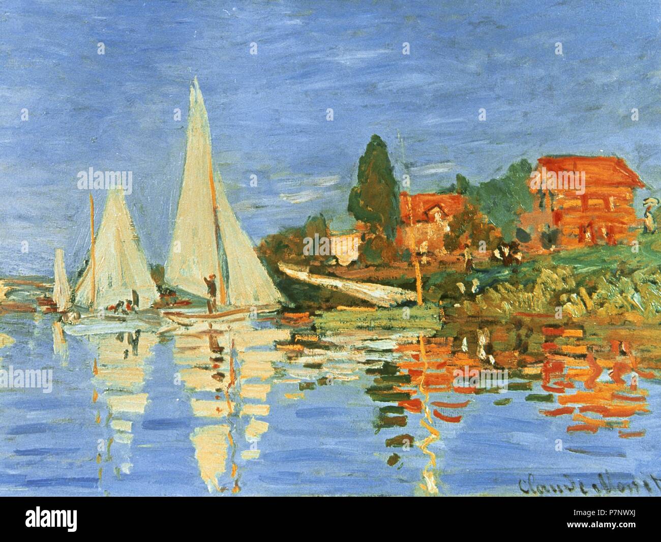 Claude Monet (1840-1926). Pittore Francese. Impressionismo movimento. Regate a Argenteuil. 1872. Il Museo d' Orsay. Parigi, Francia. Foto Stock