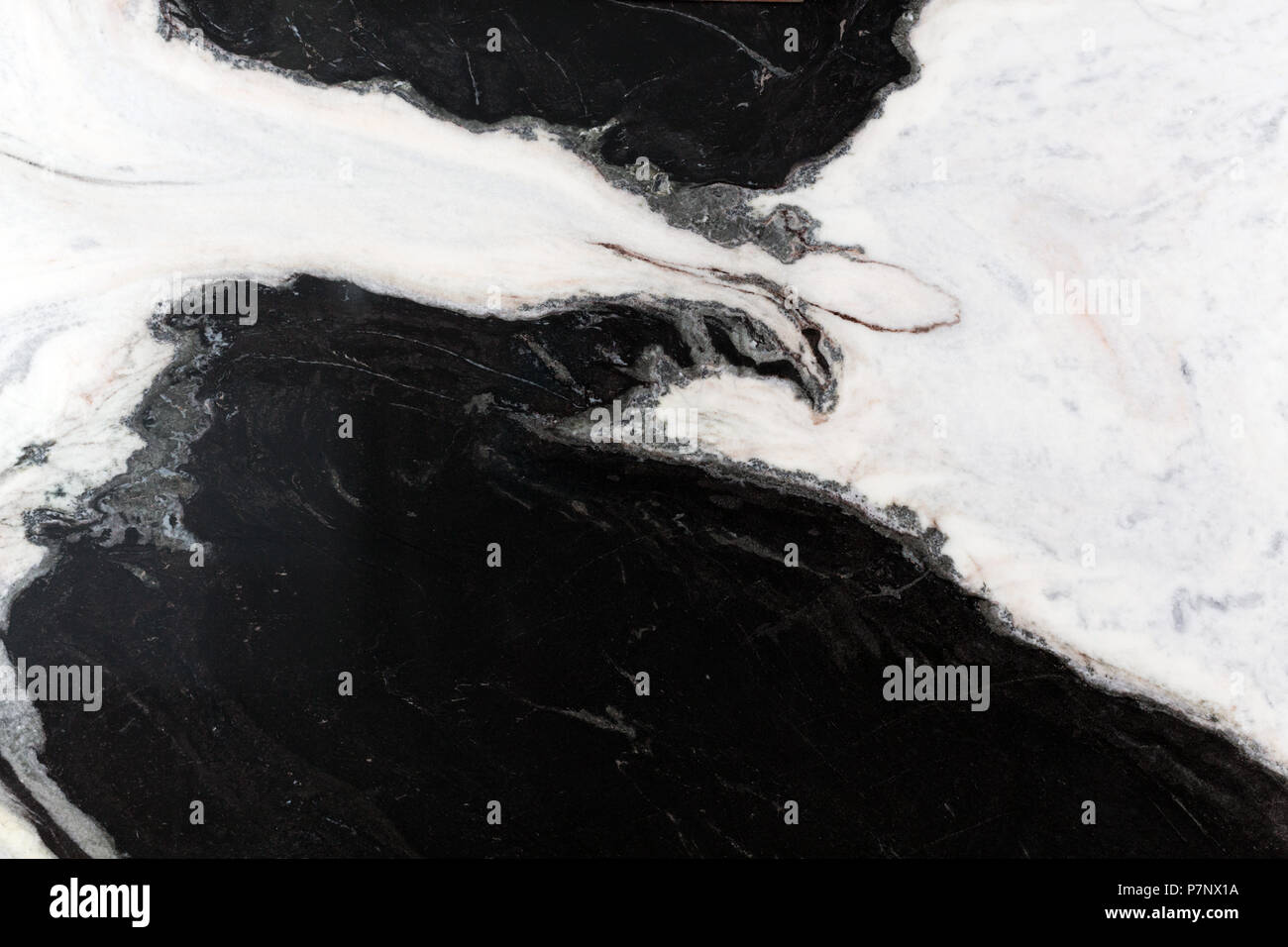 Marmo bianco e nero, colori pastello mix. Foto Stock