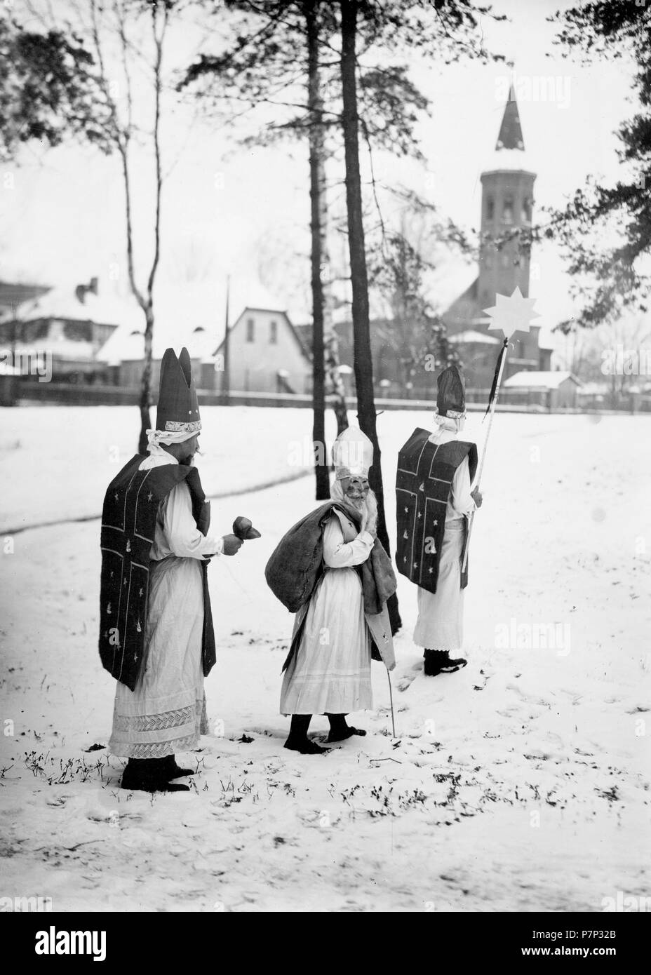 Tre Re santo ca. 1930, vacanze, Gennaio 6,6th di gennaio, esatto luogo sconosciuto, Germania Foto Stock