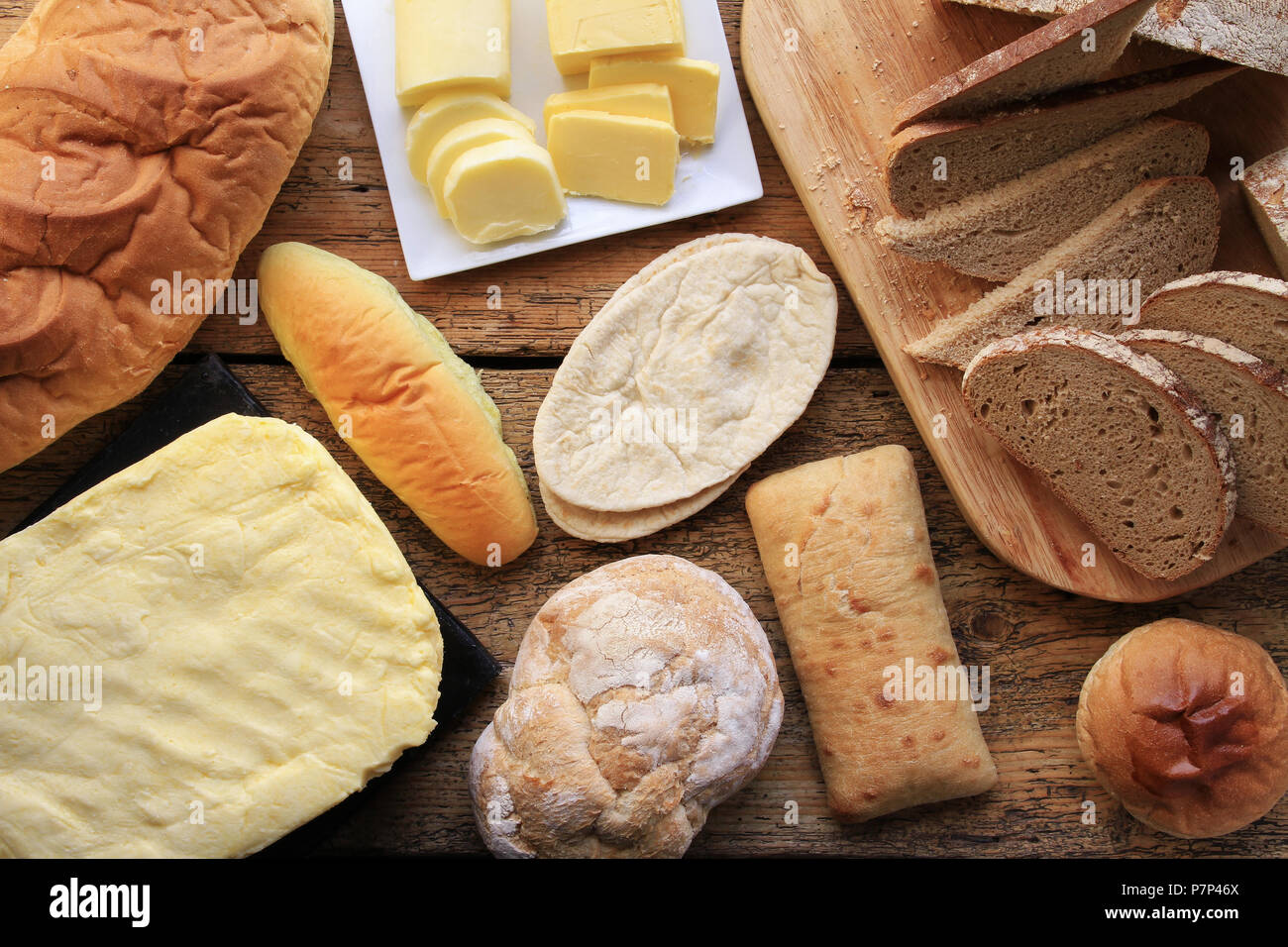 selezione di pane Foto Stock