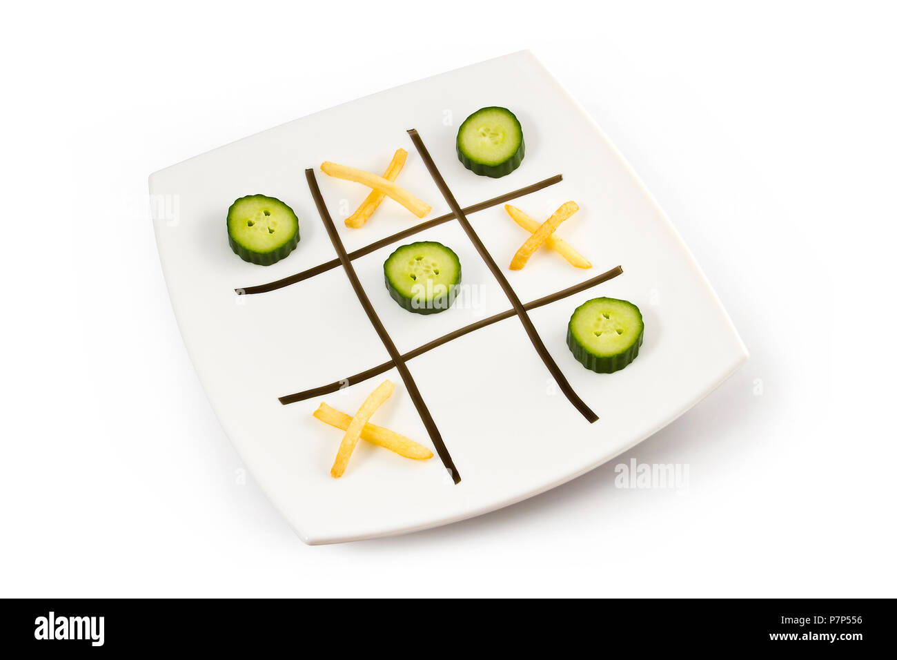 Mangiare sano gioco Foto Stock