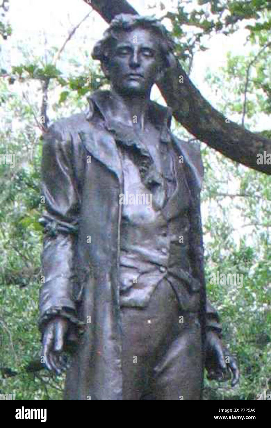Inglese: Statua di Nathan Hale in New York City Hall Park. Nathan Hale era un ufficiale di esercito continentale durante la guerra rivoluzionaria americana. Ampiamente considerato America la prima spy, egli si offrì volontario per una raccolta di dati di intelligence missione, ma è stato catturato dai britannici e impiccati. La scultura da 1893; fotografia scattata nel Giugno 1976 282 Nathan-hale-municipio Foto Stock