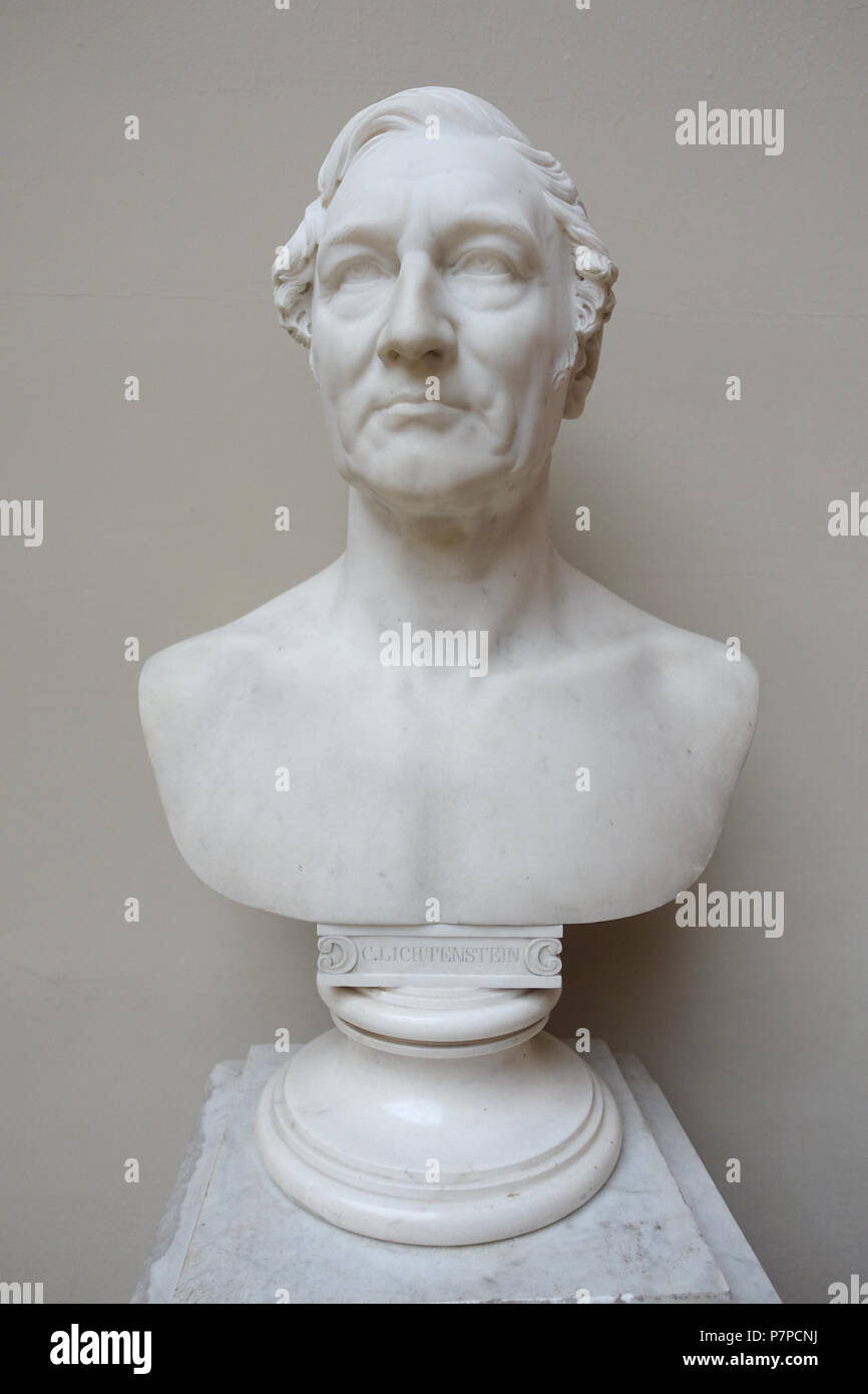 Inglese: busto in Museum fur Naturkunde, Berlino, Germania. Questa illustrazione è in quanto l'artista morì più di 70 anni fa. La fotografia è stata ammessa nel museo senza restrizione. 9 novembre 2014, 08:16:01 261 Martin Hinrich Carl Lichtenstein - Museo fur Naturkunde, Berlin - DSC09900 Foto Stock