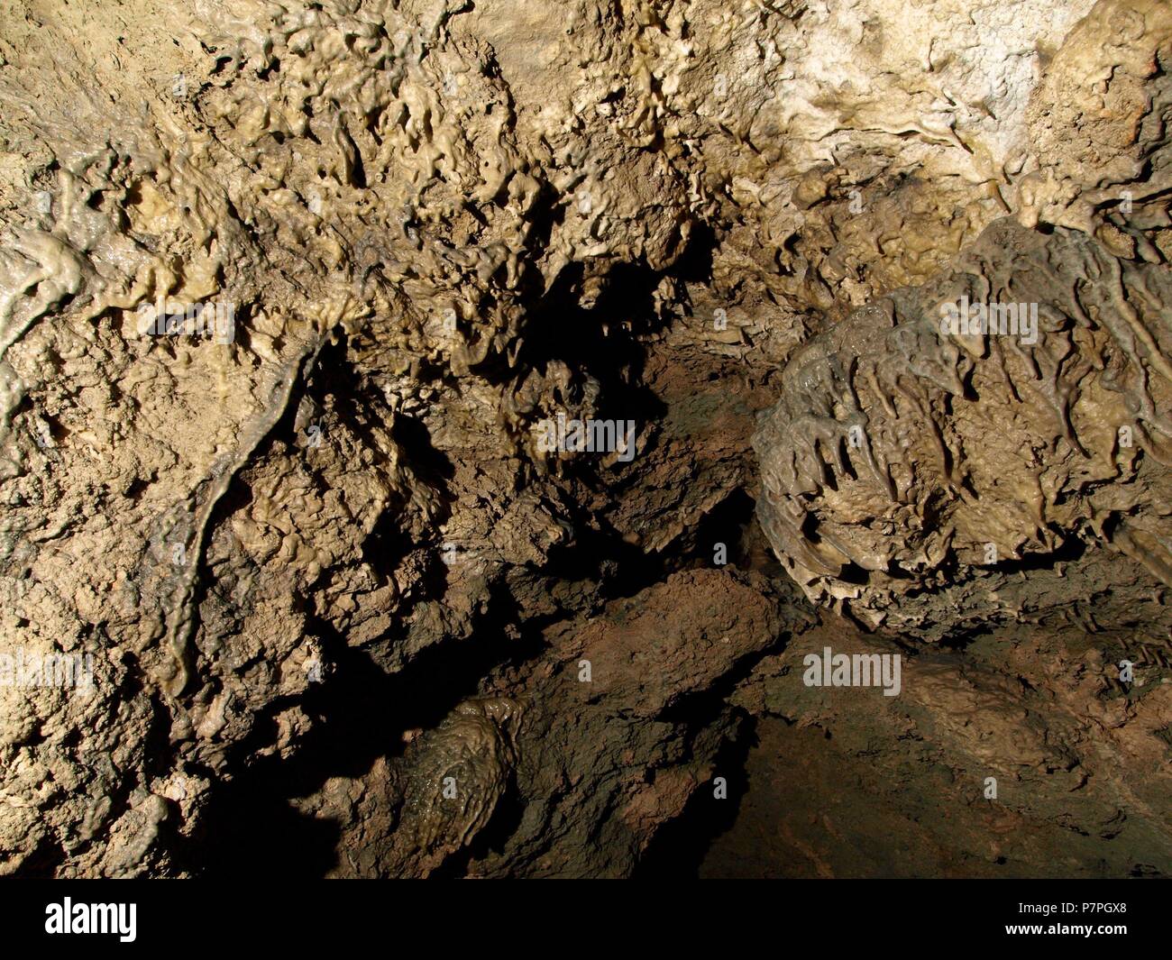 CUEVA DE Pedro Fernandez. ESTREMERA, COMUNINDAD DE MADRID, ESPAÑA. Foto Stock