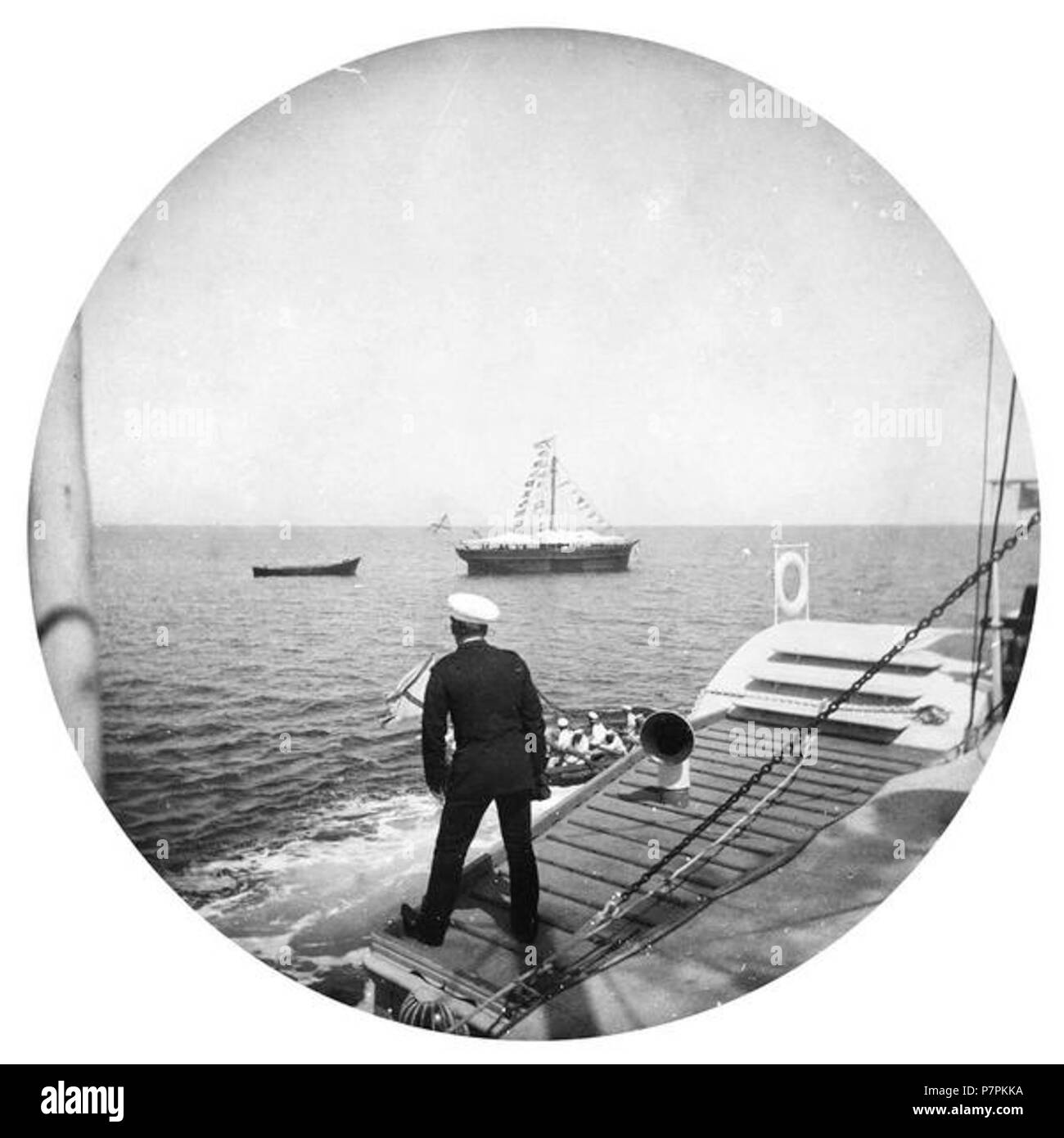 450 Фотопленки Поля Надара (1890). Баку Пароход - Узун-Ада. 16 Foto Stock