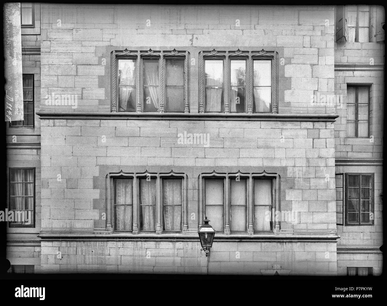 71 CH-NB - Genève, Maison de Pourtalès, facciata, vue partielle - Collezione Max van Berchem - EAD-8667 Foto Stock