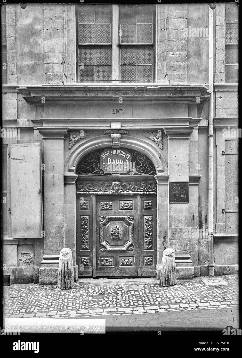 71 CH-NB - Genève, Maison Pictet, Porte, vue d'ensemble - Collezione Max van Berchem - EAD-8691 Foto Stock