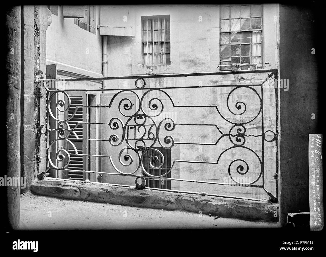 71 CH-NB - Genève, Maison, calandra, vue d'ensemble - Collezione Max van Berchem - EAD-8693 Foto Stock