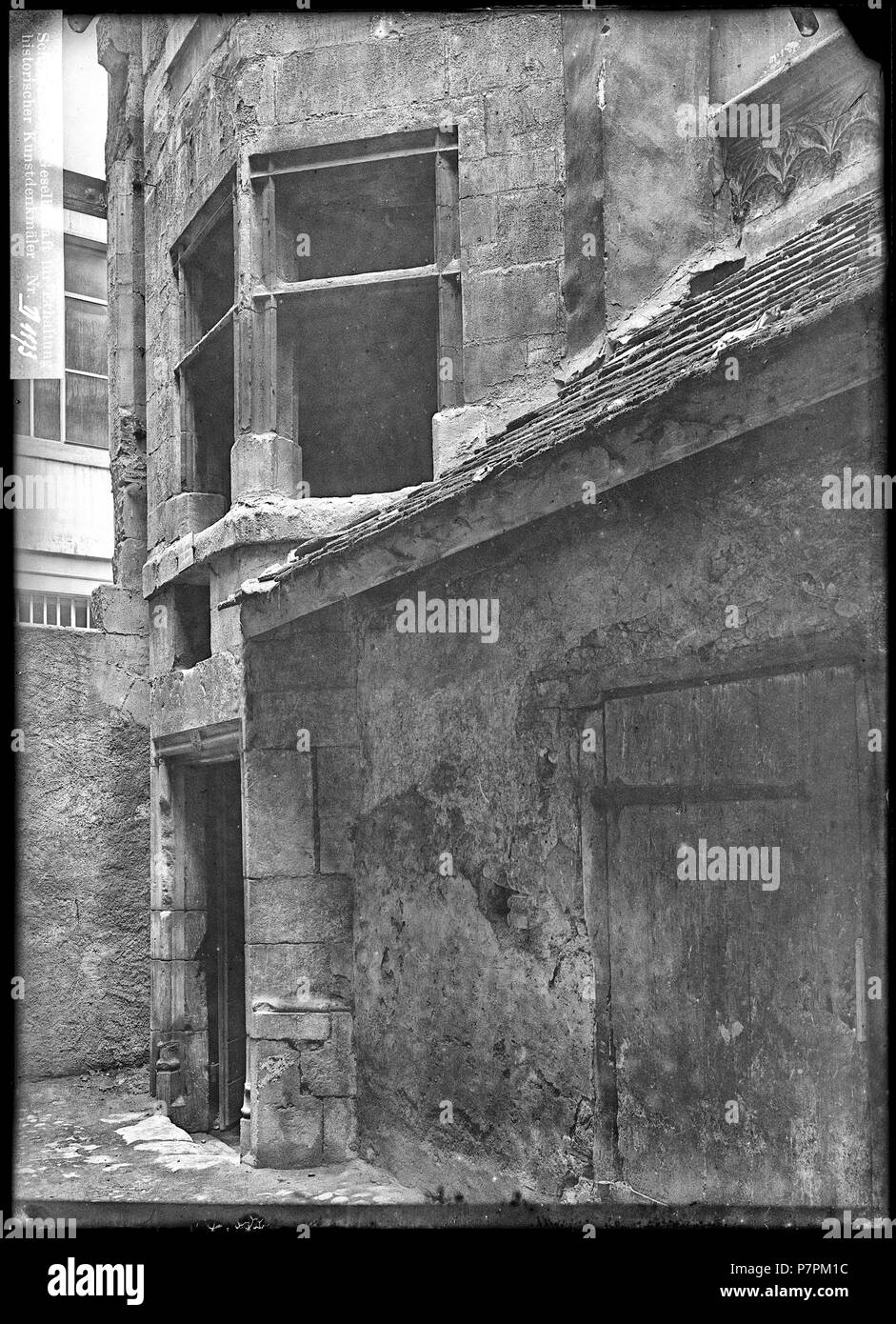 71 CH-NB - Genève, Maison Faire, Tour d'escaliers, vue partielle - Collezione Max van Berchem - EAD-8702 Foto Stock