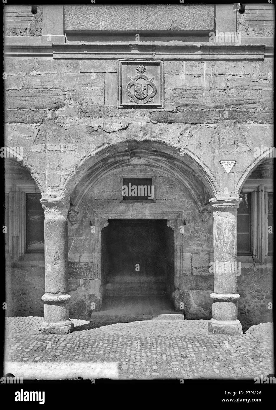 71 CH-NB - Genève, Collège Calvin, facciata, vue partielle - Collezione Max van Berchem - EAD-8721 Foto Stock