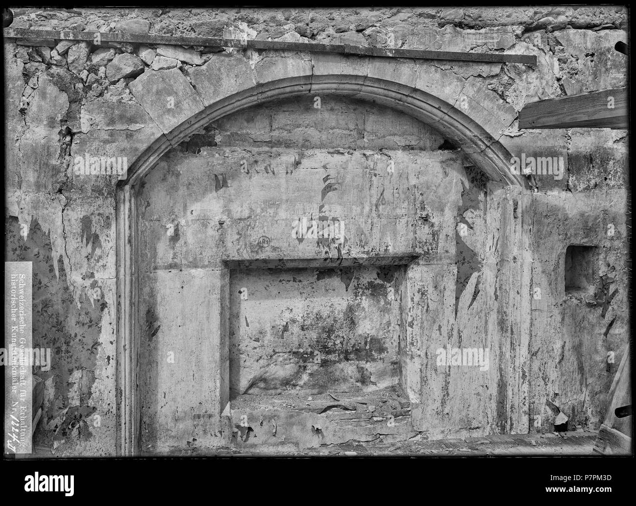 69 CH-NB - Chambésy, Maison, Mur, vue partielle - Collezione Max van Berchem - EAD-8754 Foto Stock 69 CH-NB - Chambésy, Maison, Mur, vue partielle - Collezione Max van Berchem - EAD-8754 Foto Stock