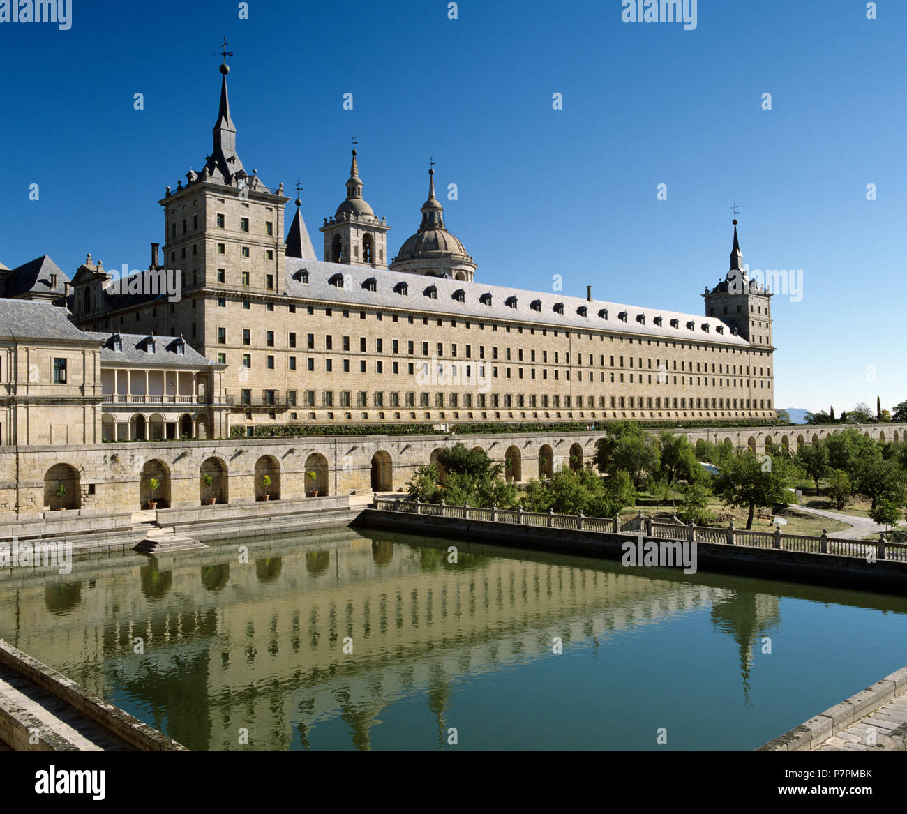 Il monastero di San Lorenzo de El Escorial, Mausoleo Reale creato dal re Felipe 2° Foto Stock