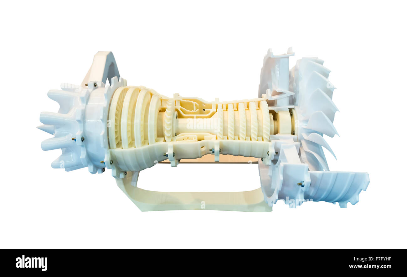 I modelli stampati dalla stampante 3d. Foto Stock