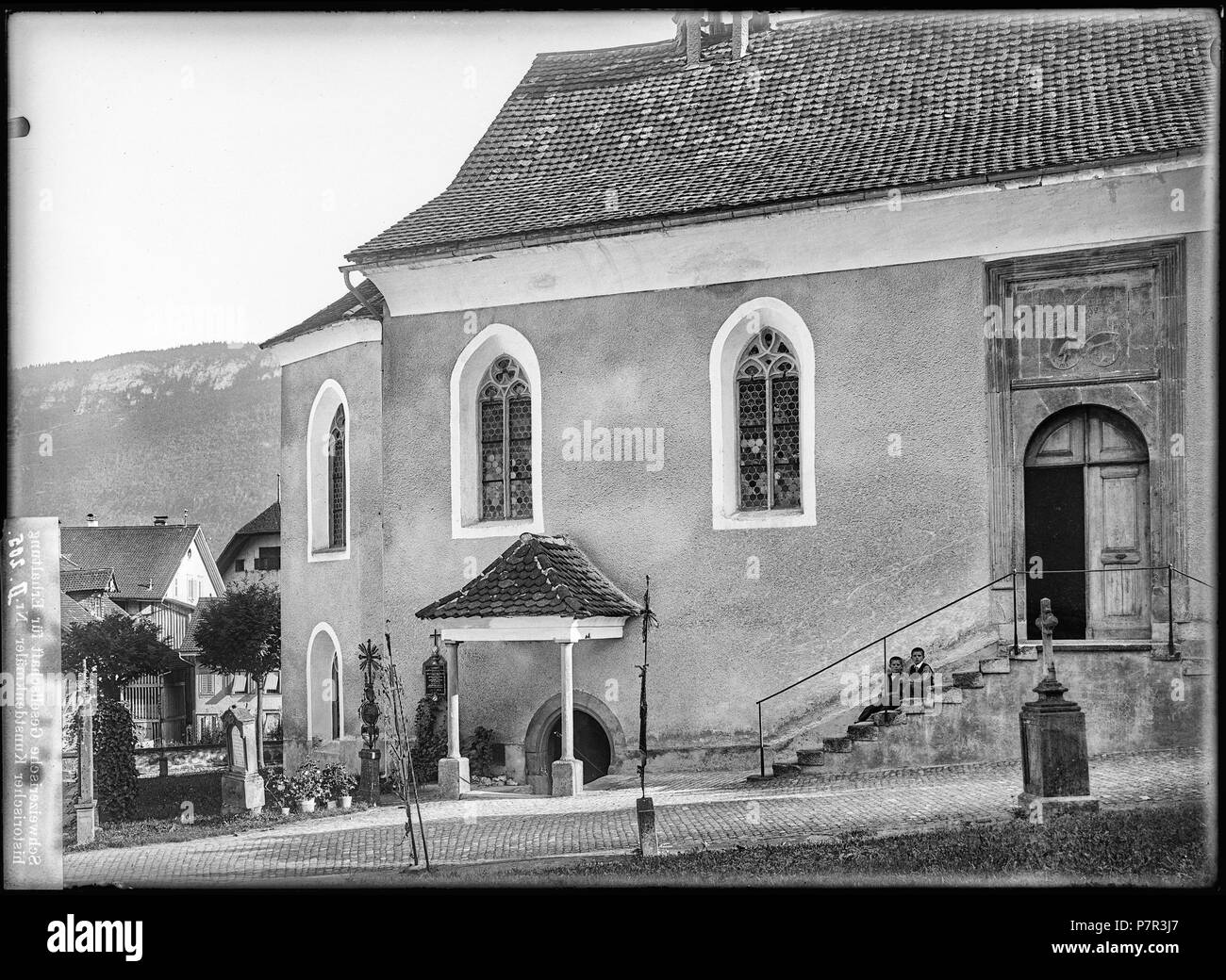 83 CH-NB - Stans, Beinhaus, vue partielle extérieure - Collezione Max van Berchem - EAD-6790 Foto Stock
