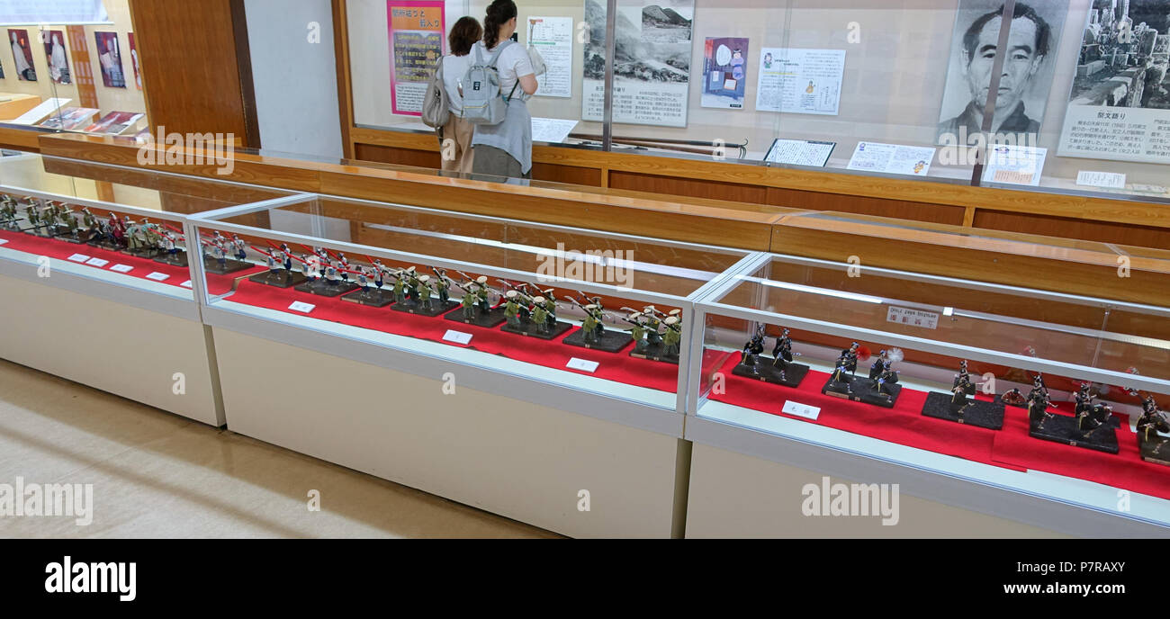 Inglese: visualizzare in Hakone Checkpoint Exhibition Hall - Hakone no Seki (barriera station) - Hakone, Giappone. Il 3 settembre 2016, 23:18:29 321 processione modello - Hakone Checkpoint Exhibition Hall - Hakone no Seki (barriera station) - Hakone, Giappone - DSC06030 Foto Stock