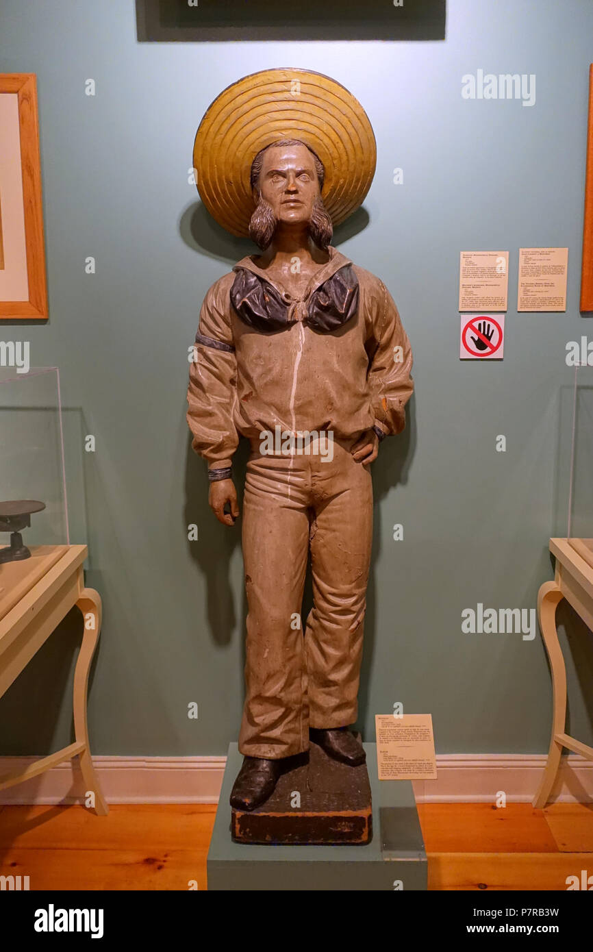 339 Marinaio (tabaccherie cartello) da Luigi Jobin (1845-1928), 1873, di legno, vernice - Château Ramezay - Montreal, Canada - DSC07573 Foto Stock