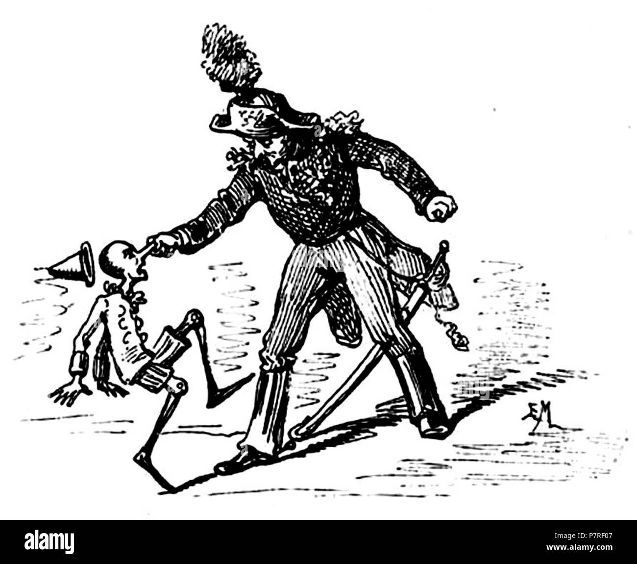 . Le avventure di Pinocchio. Italiano: "Le avventure di Pinocchio, storia di un burattino', Carlo Collodi, Bemporad & figlio, Firenze 1892 (Illustrazioni di Enrico Mazzanti) . N/A 94 Collodi - Le avventure di Pinocchio, Bemporad, 1892 (pagina 17 del raccolto) Foto Stock