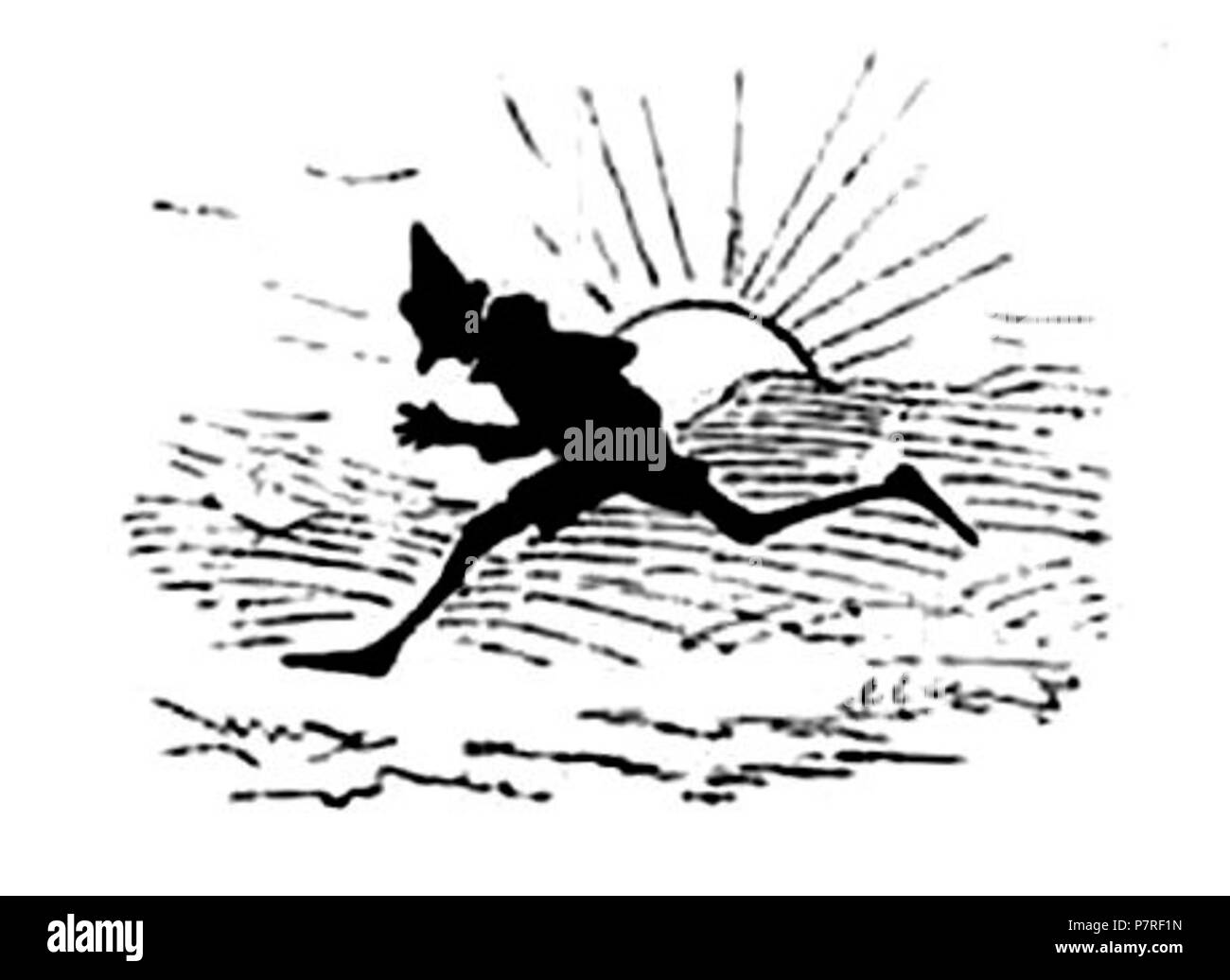 . Le avventure di Pinocchio. Italiano: "Le avventure di Pinocchio, storia di un burattino', Carlo Collodi, Bemporad & figlio, Firenze 1892 (Illustrazioni di Enrico Mazzanti) . N/A 94 Collodi - Le avventure di Pinocchio, Bemporad, 1892 (pagina 112 del raccolto) Foto Stock