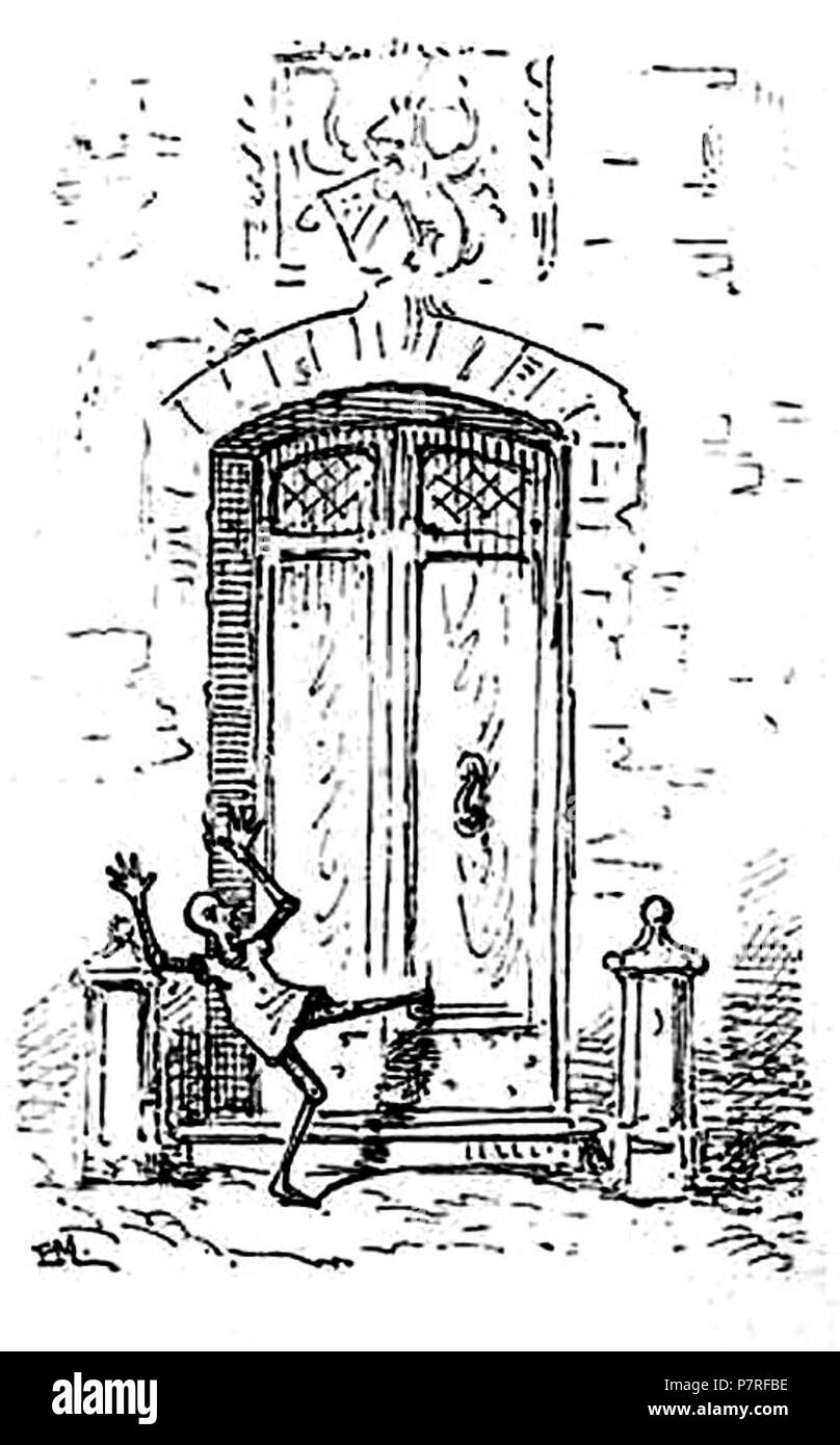 . Le avventure di Pinocchio. Italiano: "Le avventure di Pinocchio, storia di un burattino', Carlo Collodi, Bemporad & figlio, Firenze 1892 (Illustrazioni di Enrico Mazzanti) . N/A 94 Collodi - Le avventure di Pinocchio, Bemporad, 1892 (pagina 159 del raccolto) Foto Stock