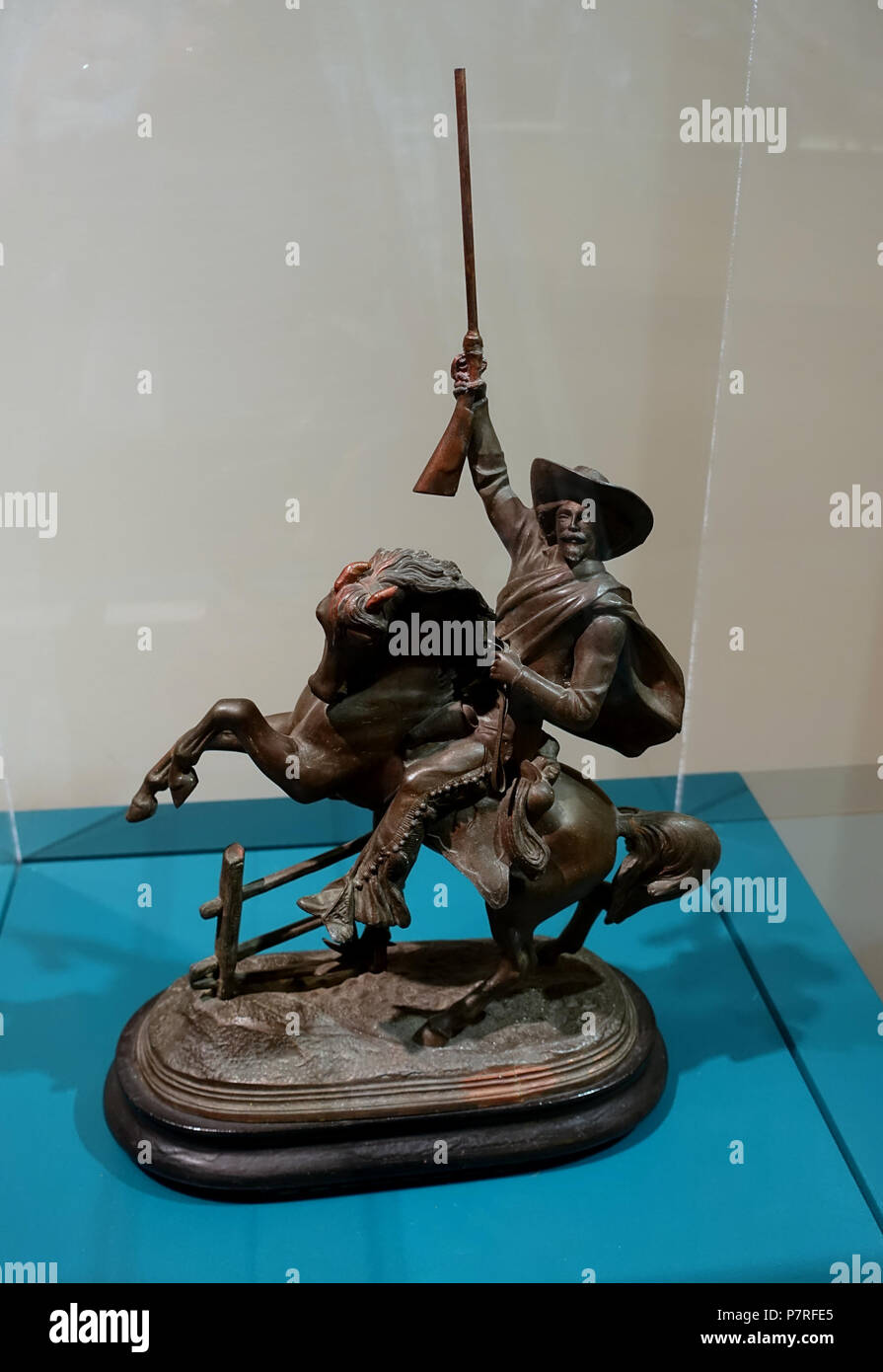 Inglese: presentano nel Circus Museum - John e Mable Ringling Museum of Art - Sarasota, Florida, Stati Uniti d'America. 19 Marzo 2017 14:11:53 56 Buffalo Bill da Walter Winans, c. 1900, bronzo - Circus Museum - John e Mable Ringling Museum of Art - Sarasota, FL - DSC00210 Foto Stock