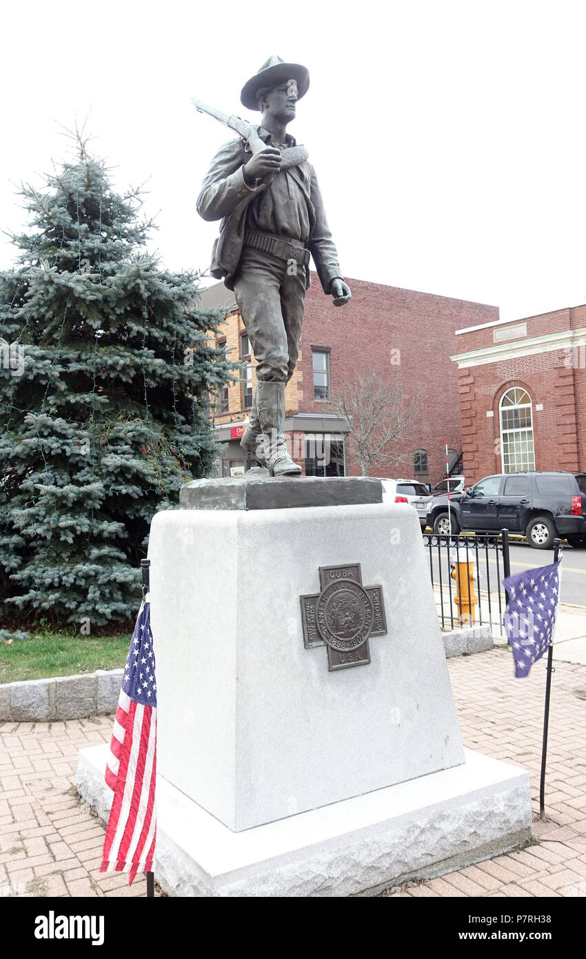 Inglese: guerra ispano-americana monumento - Winthrop, Massachusetts, STATI UNITI D'AMERICA. Scultore: Melzar Hunt Mosman (Marzo 10, 1843 - 11 gennaio 1923). Questa illustrazione è in quanto l'artista morì più di 70 anni fa. 1 gennaio 2016, 10:07:14 351 guerra ispano-americana monumento - Winthrop, Massachusetts - DSC04312 Foto Stock