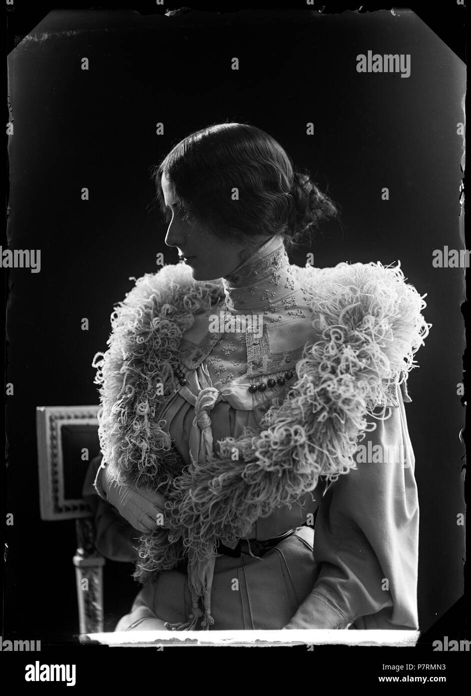 Cléo de Mérode, dansare, porträtt 1903. Glasnegativ 93 Cléo de Mérode, ballerino, ritratto 1903 - SMV - GM041 Foto Stock