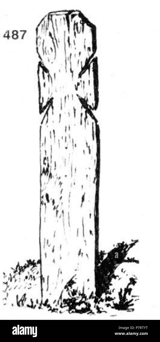 : 487. - . , . ( ). ; . : 75x14x0,5 . 3.XI.1917. (.. 10, .60.) . 3 Novembre 1917 208 Ivan Enchev-Vidyu folk bulgaro attraversa 487 Foto Stock