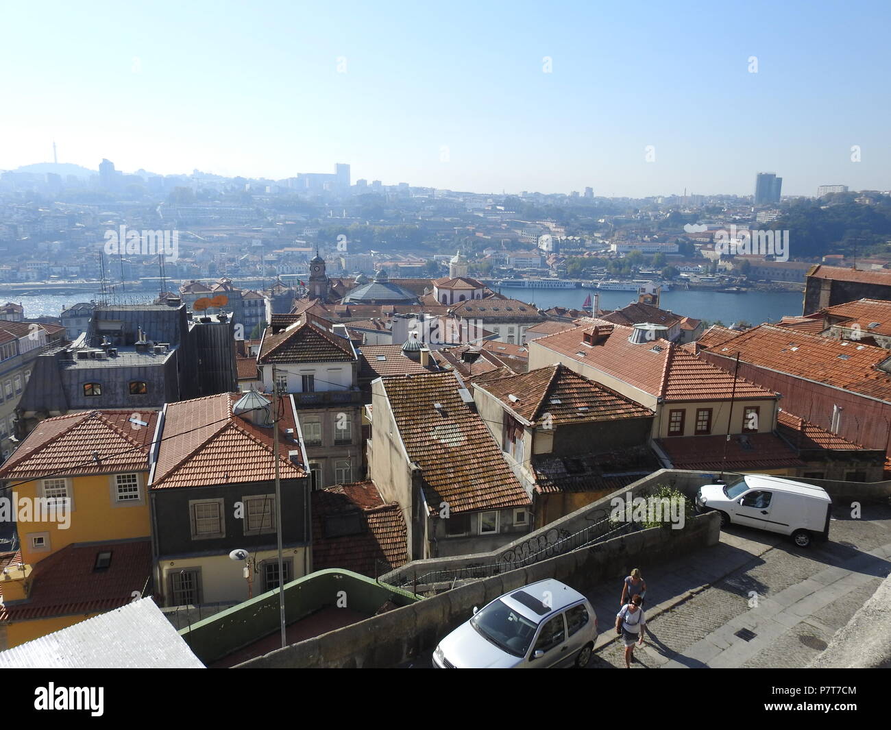 Tetti e pavimenti superiore di Porto. Il Portogallo. Foto Stock