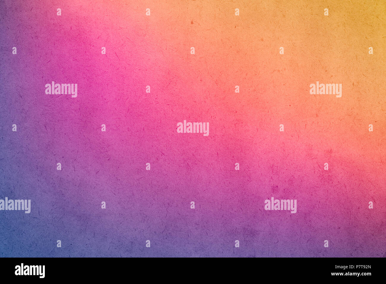 Gradiente colorati ad acquerello su vernice vecchia carta con sbavature di granella sporca astratto di texture per Foto Stock