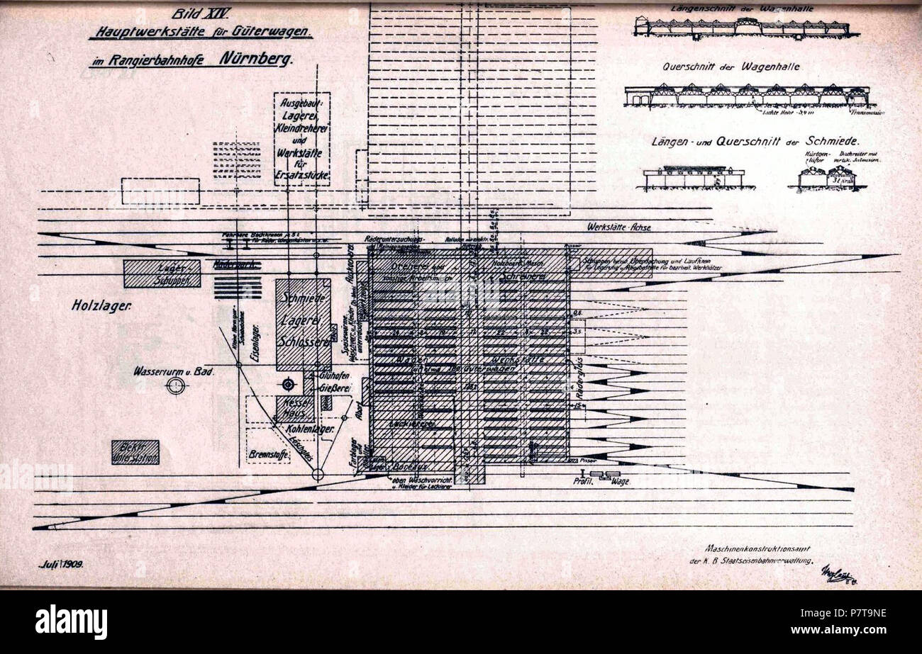 9 3 - HWS für Rangierbahnhof Nürnberg Foto Stock
