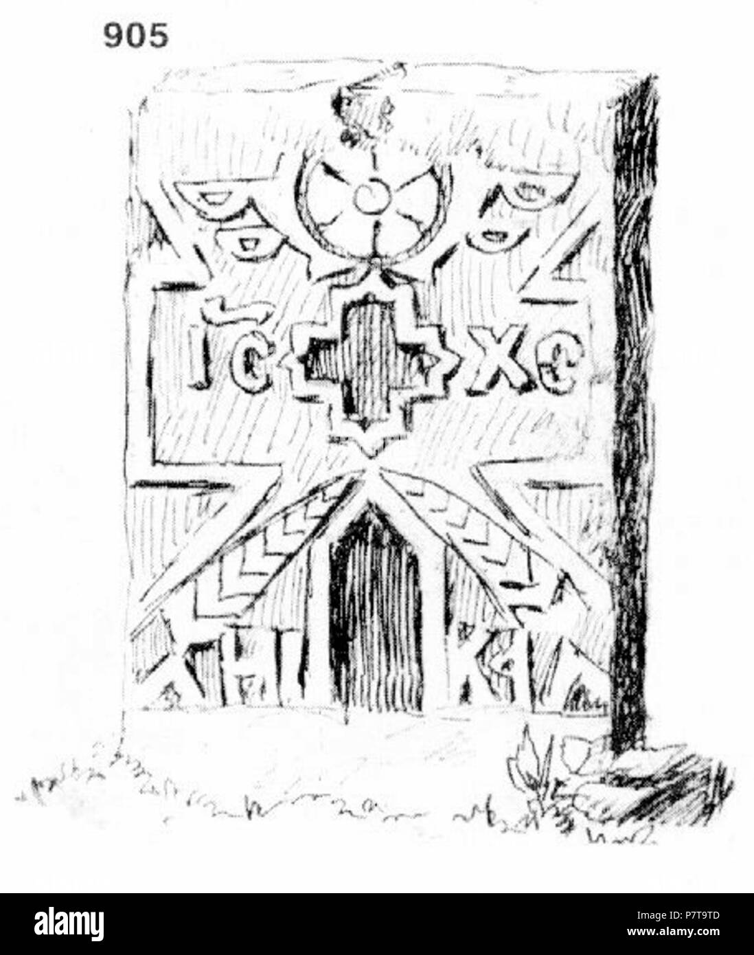 : 905. 49x29x9 . 1820 . , , , . . "' . . 4.VIII.1930 . (.. 14, . 75.) . 4 agosto 1930 210 Ivan Enchev-Vidyu folk bulgaro attraversa 905 Foto Stock