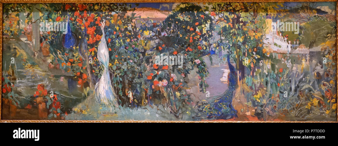 Inglese: presentano nei prati Museum - Southern Methodist University di Dallas, Texas, Stati Uniti d'America. 11 maggio 2017, 13:28:14 18 Allegoria di Joaquim Mir Trinxet, Spagnolo, c. 1903, olio su tela - Prati Museum - Southern Methodist University - DSC05427 Foto Stock