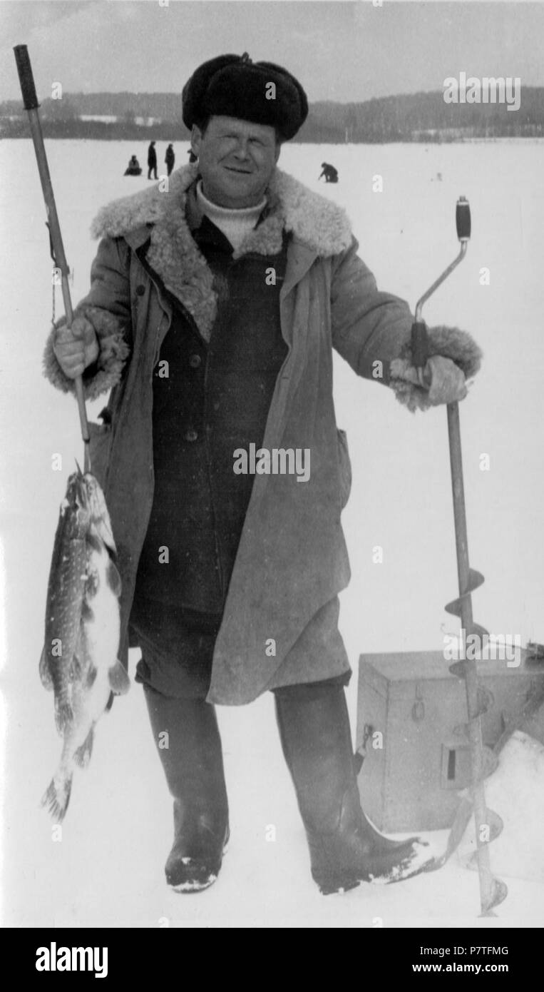 423 Власов А.А. Озернинское водохранилище март 1981 Foto Stock