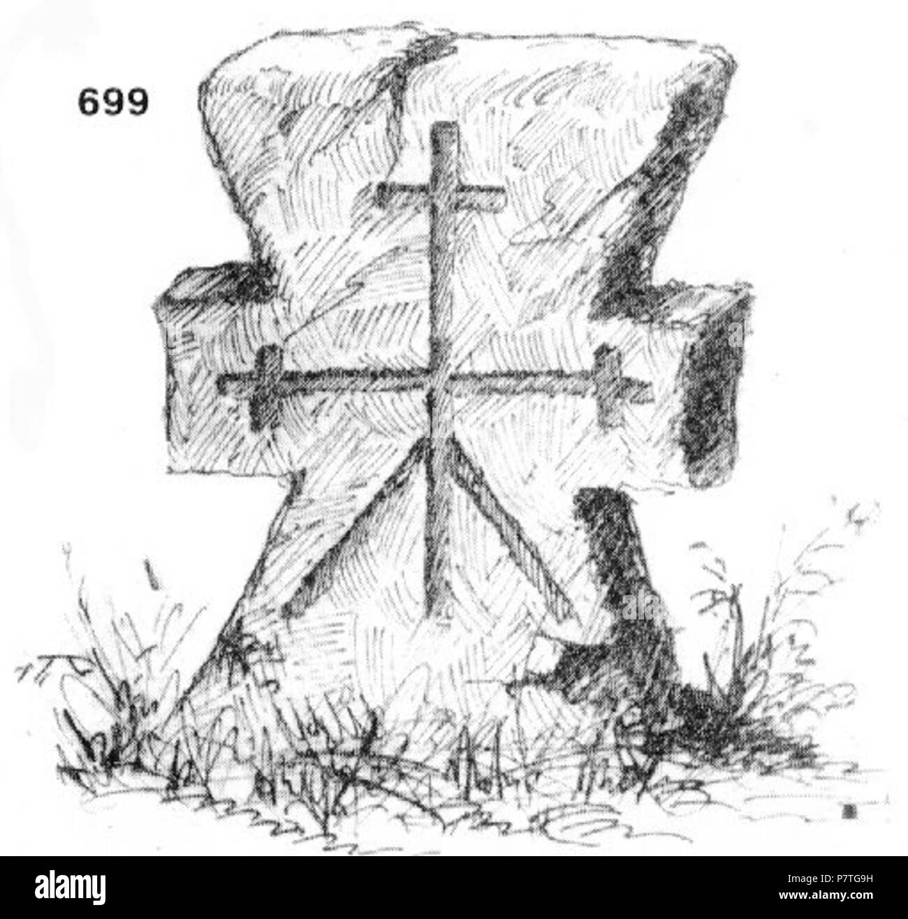 : 699. - , . , , , . ; ; - - ; , . 10- . 20-30-. : 45x32x8 . 14.VI.1918.(.6, .39.) . 14 Giugno 1918 209 Ivan Enchev-Vidyu folk bulgaro attraversa 699 Foto Stock