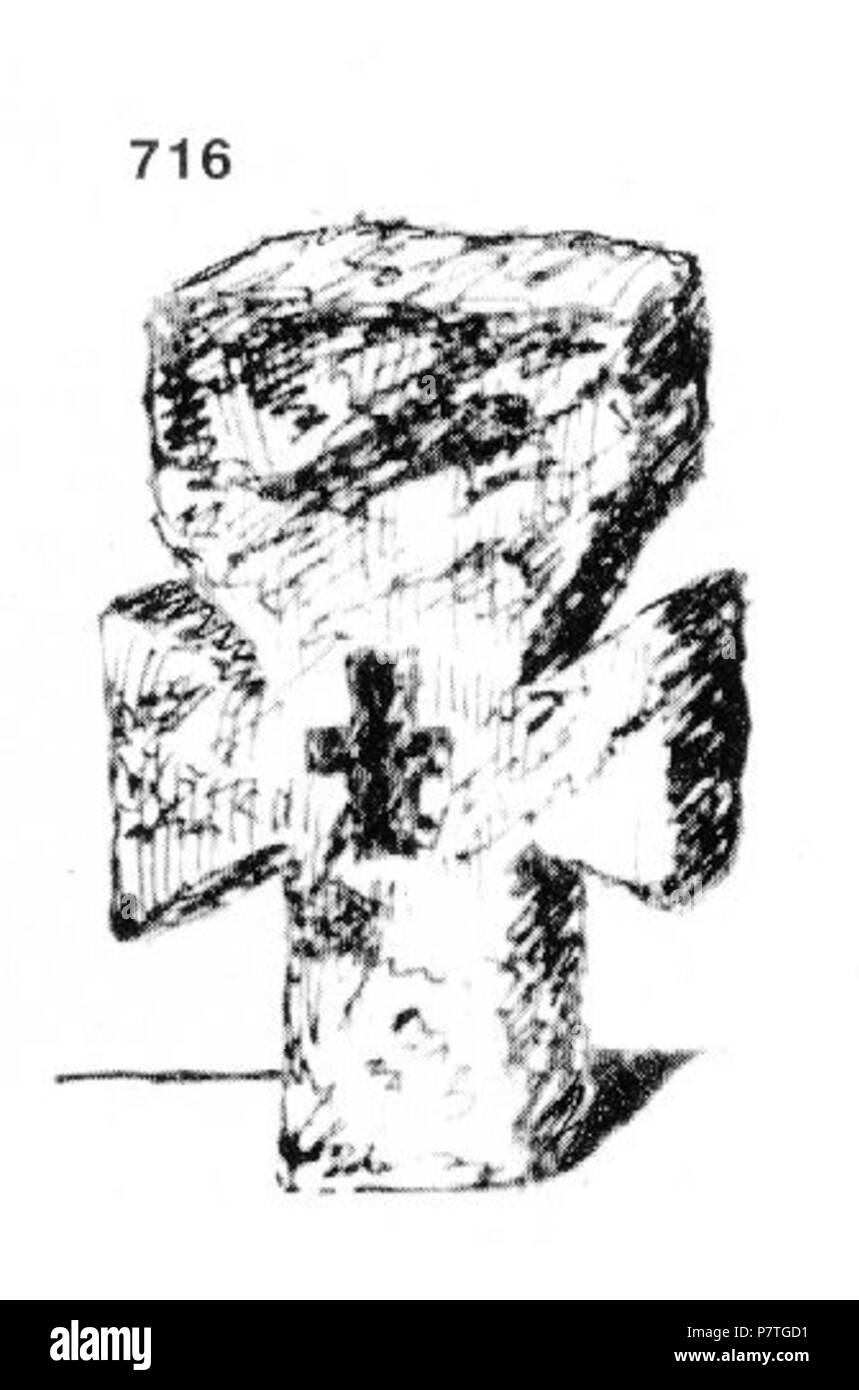 : 716. - , . (40-50 ), . - - , ; - , , , . , . : 45x33x12 . , 3,5 . 31.III.1916 . (.6, .37.) . 31 Marzo 1916 209 Ivan Enchev-Vidyu folk bulgaro attraversa 716 Foto Stock