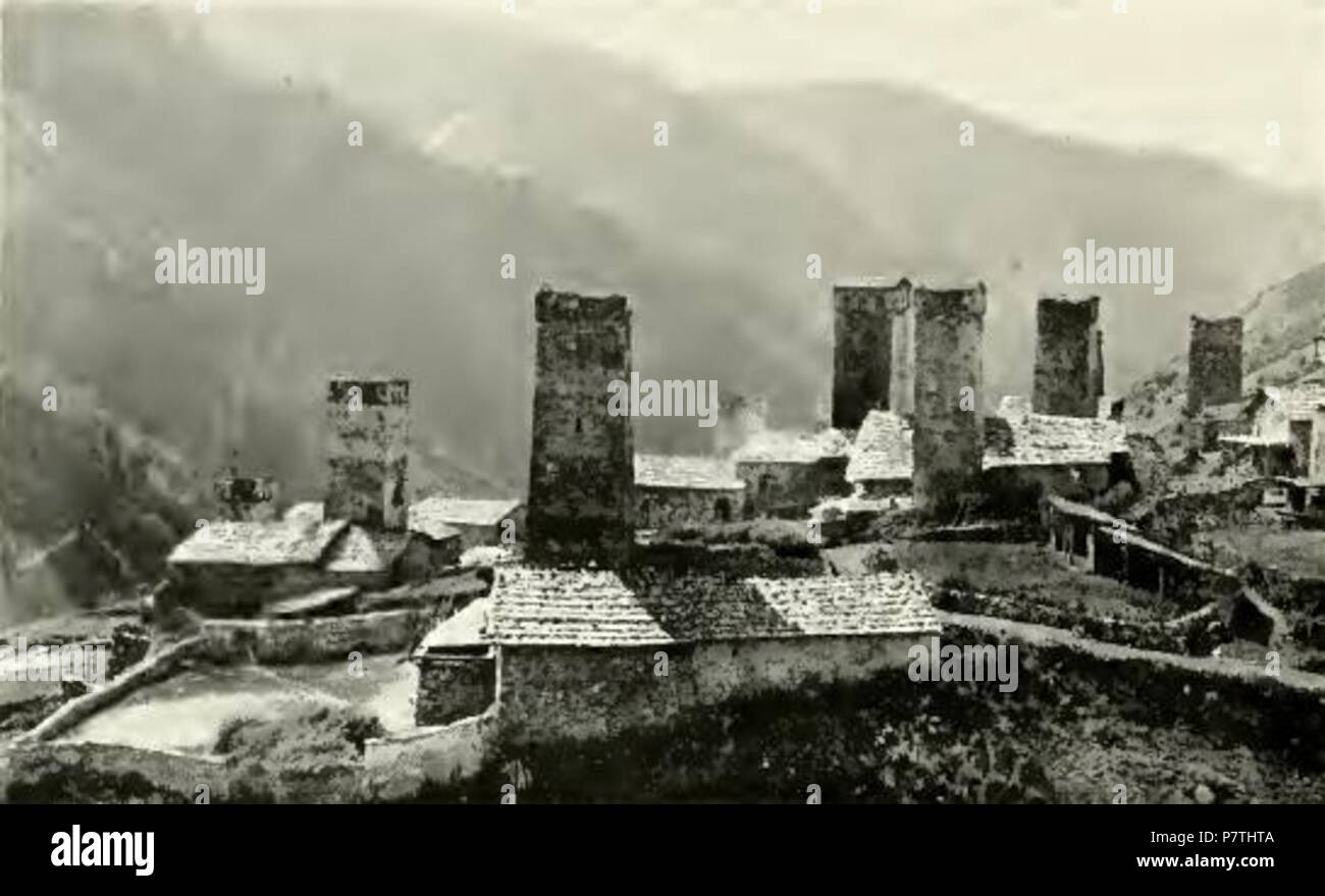 13 Adishi, Georgia (Déchy, 1905) Foto Stock