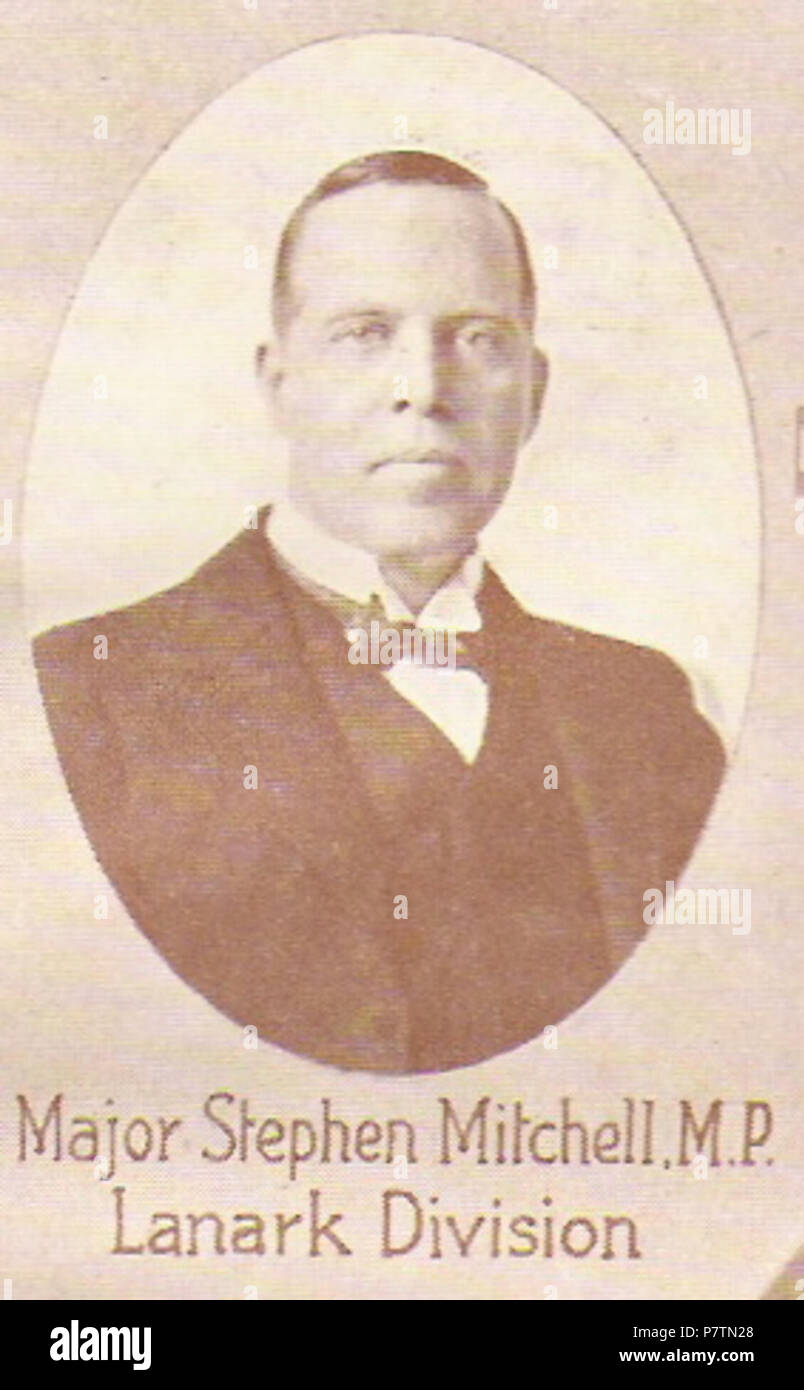 Inglese: Stephen Mitchell (10 marzo 1884 - 7 giugno 1951), un scozzese politico unionista. circa 1927; il 6 maggio 2007 (originale data di caricamento). 356 Stephen Mitchell, MP Foto Stock