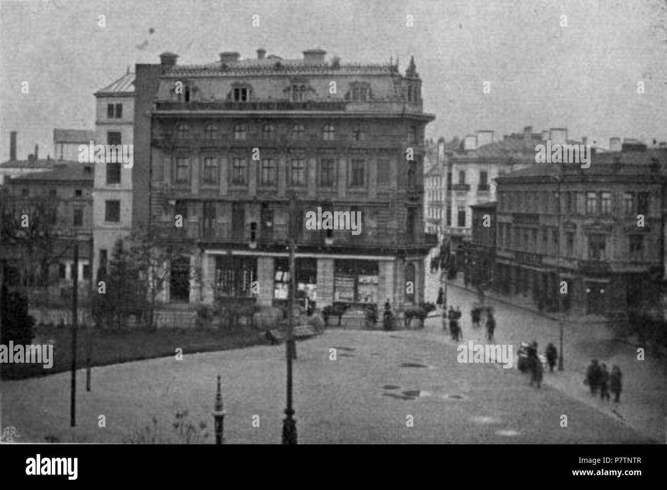 Descrizione Originale: 'Boulevard Elisabeta: Bucarest" . 1906 56 Bucarest - Boulevard Elisabeta (W Le Queux) Foto Stock
