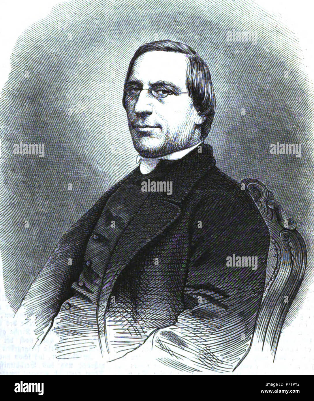 Deutsch: Carlo Passaglia, italienischer Theologe im 19. Jh. 1863 61 Carlo Passaglia (IK 18-1863 S 25) Foto Stock