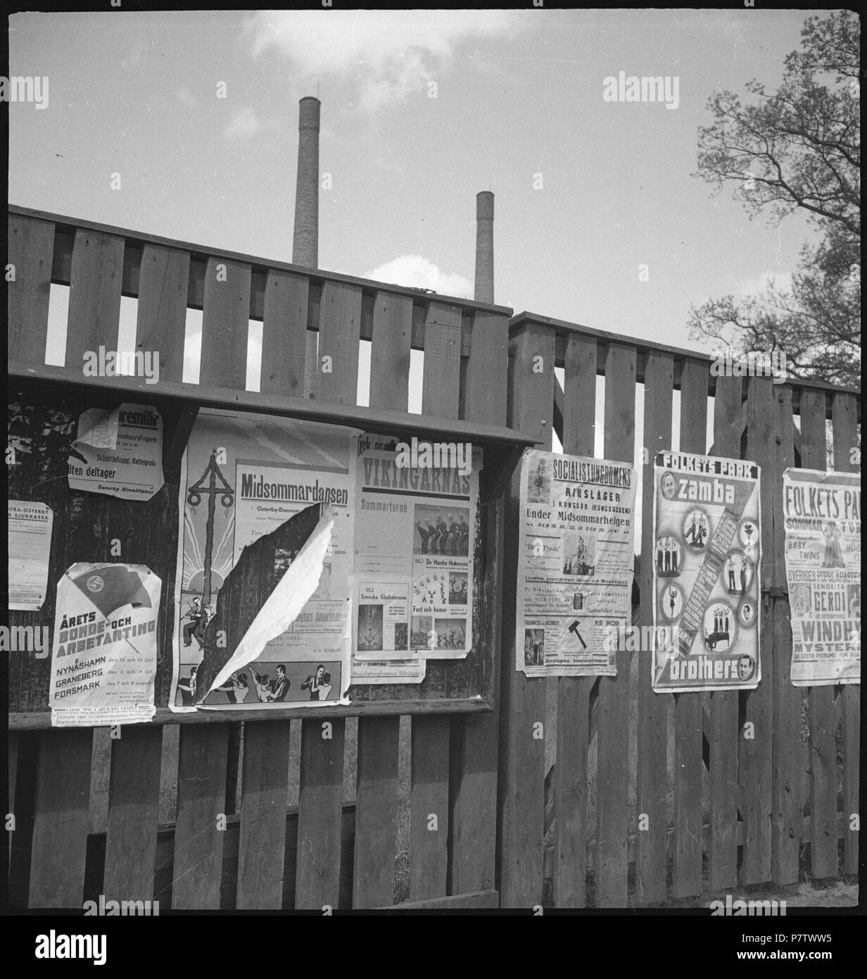 81 CH-NB - Schweden, Österby- Stahlfabrik Lokalisierung unsicher - Annemarie Schwarzenbach - SLA-Schwarzenbach-UN-5-17-220 Foto Stock