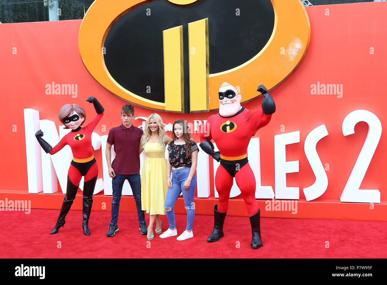 Londra, Regno Unito. 08 Luglio, 2018. Melinda Messenger, incredibili 2 - UK Premiere, BFI Southbank, Londra, UK, 08 luglio 2018, Foto di Richard Goldschmidt Credito: ricca di oro/Alamy Live News Foto Stock