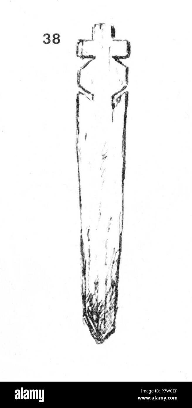 : 38. - . . . : 70x17x2 . 11.VIII. 1930 . (.. 14, . 99.) . 11 Agosto 1930 207 Ivan Enchev-Vidyu folk bulgaro attraversa 38 Foto Stock