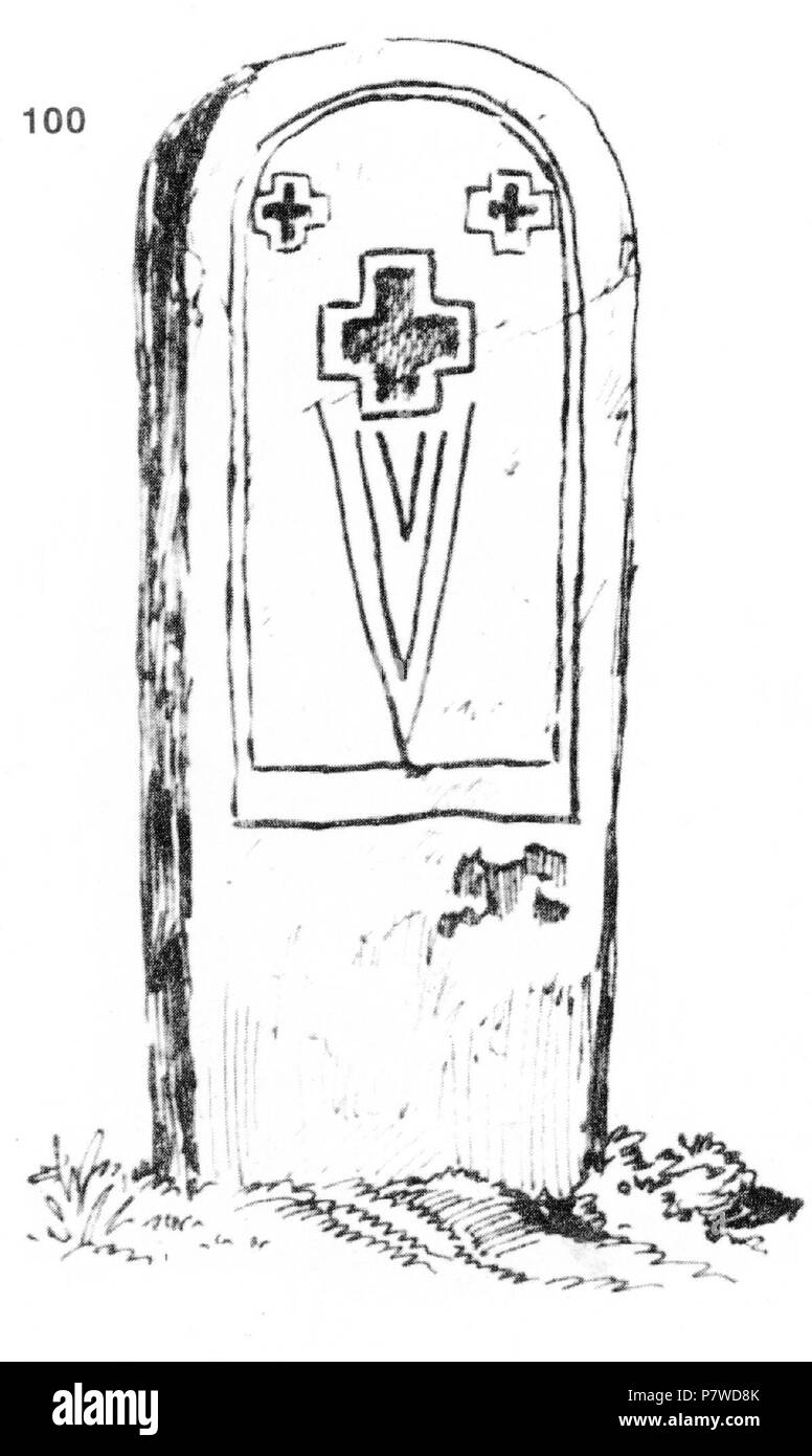 : 100. . . - , 1870-1877 . : 108x47x9 . 19.IX.1929. (.. 13, . 74.) . 19 Settembre 1929 206 Ivan Enchev-Vidyu folk bulgaro attraversa 100 Foto Stock