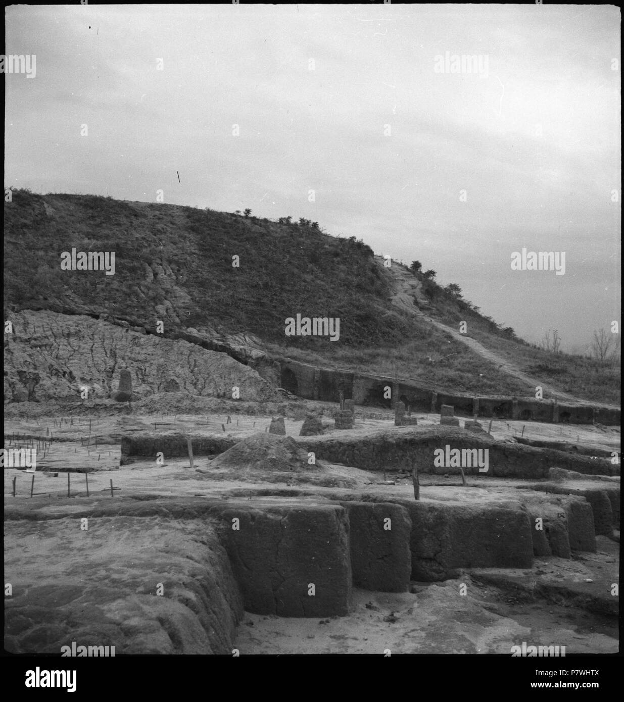 86 CH-NB - USA, Macon-GA- Grabhügel - Annemarie Schwarzenbach - SLA-Schwarzenbach-UN-5-11-148 Foto Stock