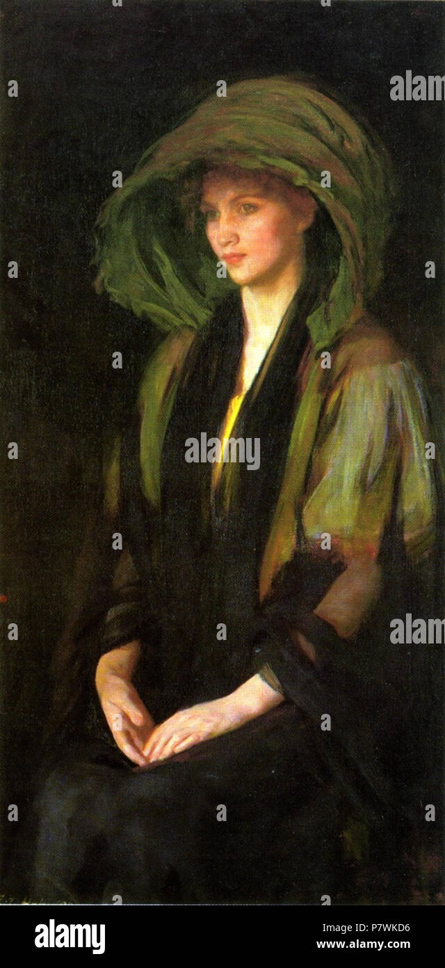 Inglese: il verde Calash . circa 1900 103 giorno hale verde Foto Stock