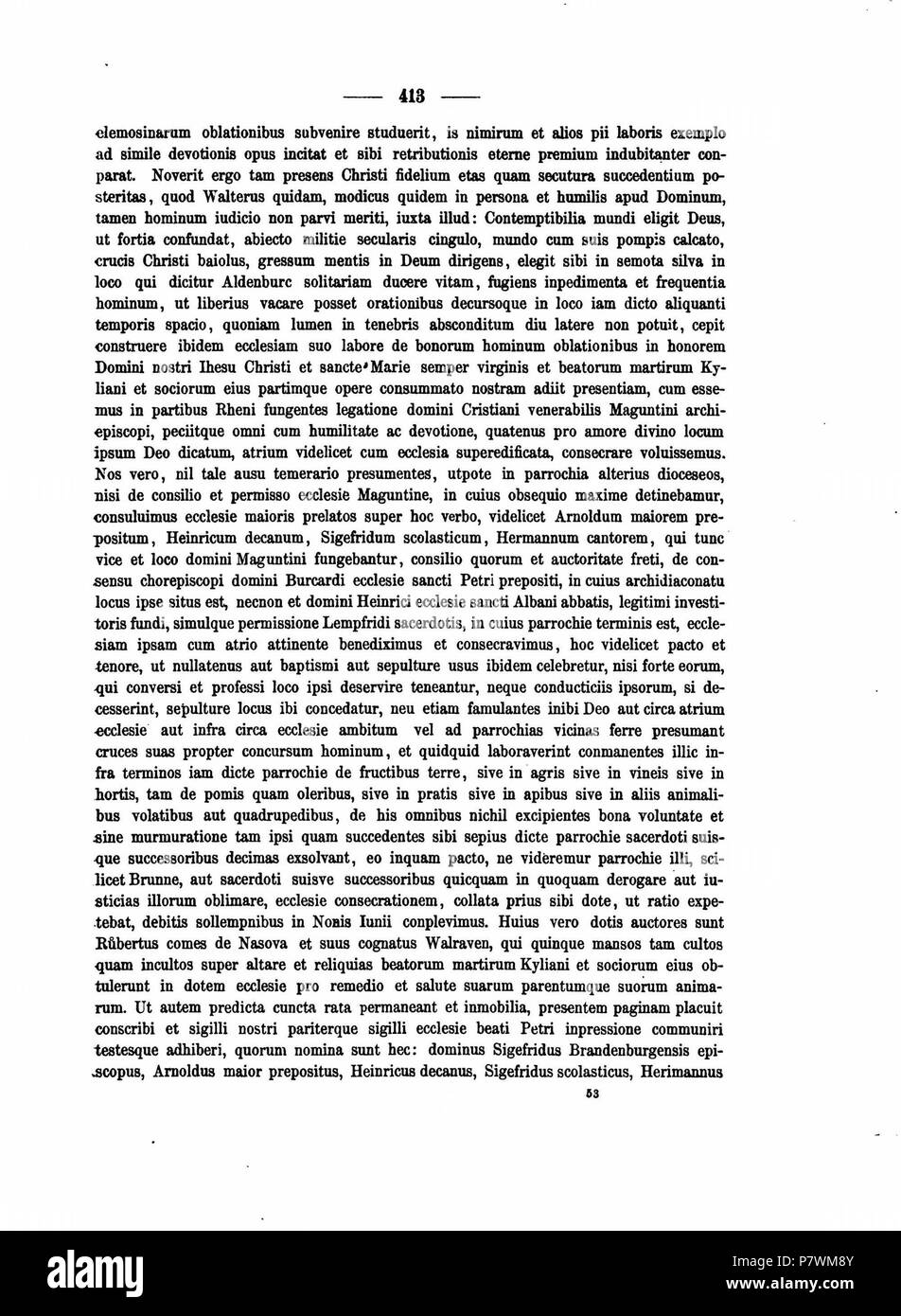 Codex diplomaticus anhaltinus, banda 1-3 . 1873 106 DE CDA 1-3 413 Foto Stock