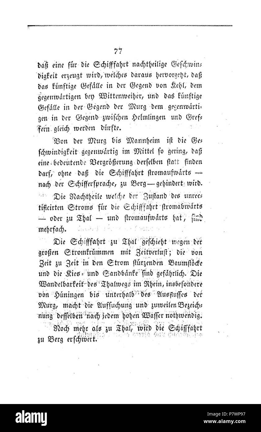 . Der Rhein von Basel bis Mannheim mit der Begründung Nothwendigkeit, diesen Strom zu regulieren Volltext bei de.: Der Rhein von Basel bis Mannheim . Deutsch: Dies ist ein Scan des historischen Buches inglese: questa è una scansione del documento storico . N/A 120 De Der Rhein von Basel bis Mannheim (Tulla) 078 Foto Stock